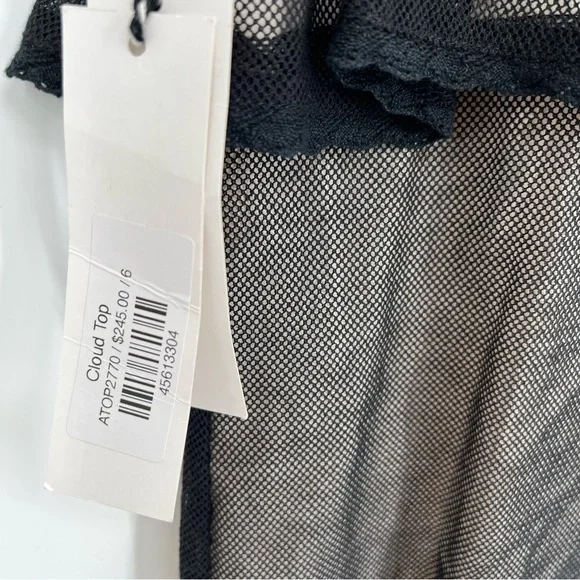 NWT St.Roche Cloud Top Floral Lace Blouse Top Tie Strap Layered Gothic 6 - Picture 7 of 10